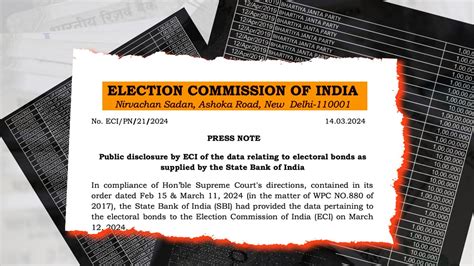 electoral bonds election commission of india